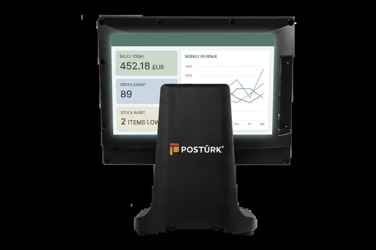 PosTürk TX-1500M Dokunmatik POS PC 15'' I5 4200U 8GB DDR3 128 GB SSD 4