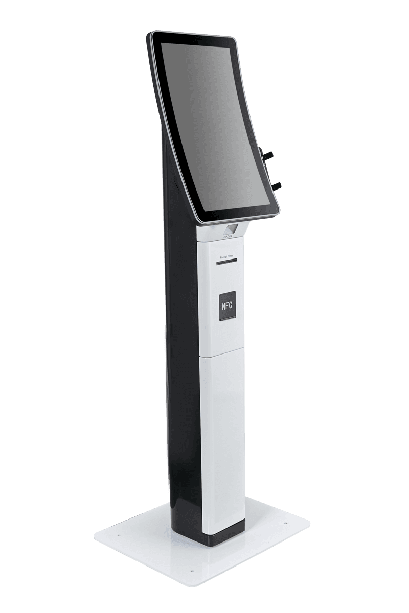 Zenyo KSK-3200 32'' Self Servis Kiosk J 6412 8GB DDR4 256GB NVMe SSD 80MM WI-Fi 2D Barkod Okuyucu Beyaz
