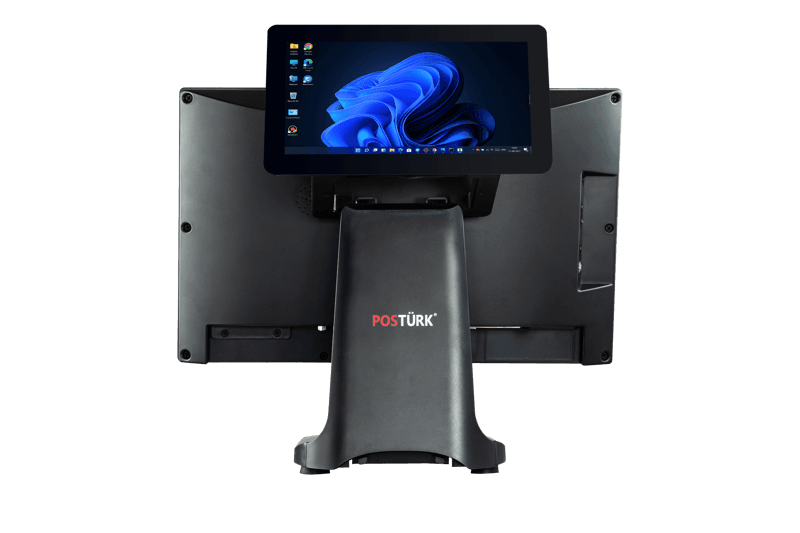 ZenPos TX-1850M 18.5'' Dokunmatik Bilgisayar I5 6200U 8GB DDR4 256GB NVMe SSD 10.1" Müşteri Ekranlı 1920*1080 FHD